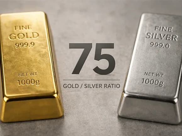 Gold and silver bars illustrating the Gold-Silver Ratio