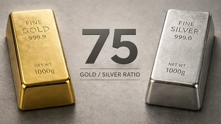 Gold and silver bars illustrating the Gold-Silver Ratio
